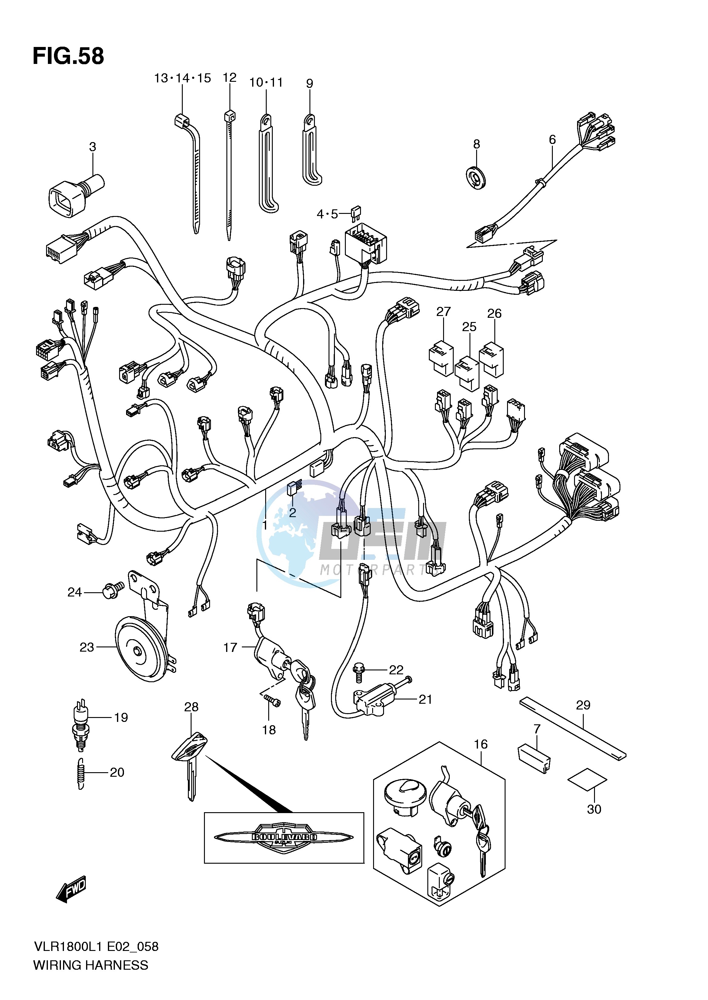 WIRING HARNESS (VLR1800TL1 E24)