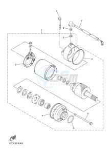 XJ6S ABS 600 DIVERSION (S-TYPE, ABS) (36D7) drawing STARTING MOTOR