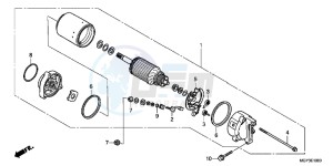 VFR800XD CrossRunner - VFR800X UK - (E) drawing STARTING MOTOR