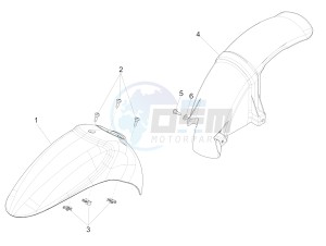 LIBERTY 125 4T E4 POSTE (EMEA) drawing Wheel housing - Mudguard