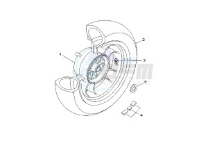 VP VERSITY 300 drawing REAR WHEEL