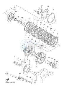 XVS950CR BOLT C-SPEC (B33N) drawing CLUTCH