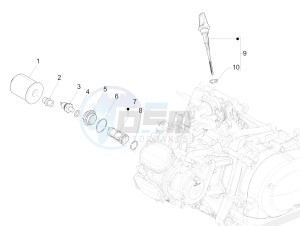 MEDLEY 150 4T IE ABS MA03M, M885M (APAC) drawing Flywheel magneto cover - Oil filter