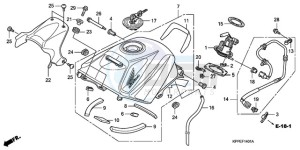 CBR125RW9 Germany - (G) drawing FUEL TANK (CBR125RW7/RW9/RWA)