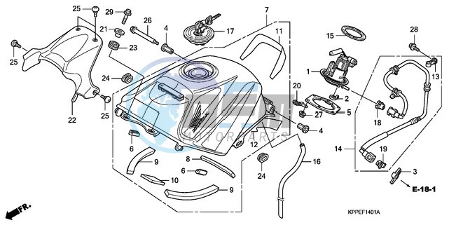 FUEL TANK (CBR125RW7/RW9/RWA)