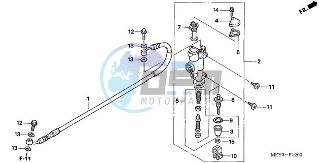 RR. BRAKE MASTER CYLINDER