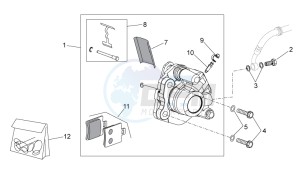 Scarabeo 50 2t drawing Front brake caliper