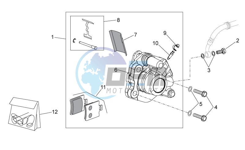 Front brake caliper