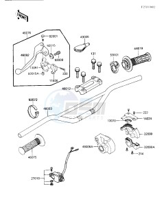 KX 500 C [KX500] (C1) [KX500] drawing HANDLEBAR