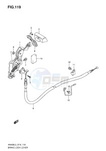 AN400 BURGMAN EU drawing BRAKE LOCK LEVER