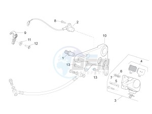 RSV4 1000 RR E4 ABS (EMEA) drawing Rear brake caliper