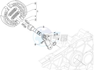 Liberty 50 4t ptt - (D) Germany drawing Rear brake - Brake jaw