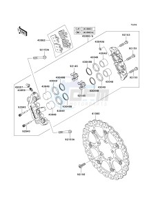 ZX 1000 D [NINJA ZX-10R] (D6F-D7FA) D7F drawing FRONT BRAKE