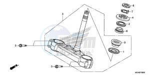 VFR1200XE CrossTourer - VFR1200X 2ED - (2ED) drawing STEERING STEM