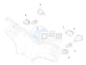 LIBERTY 50 IGET 4T 3V E4-2020 (APAC) drawing Selectors - Switches - Buttons