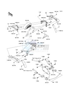 VN 1700 C [VULVAN 1700 NOMAD] (9FA) C9FA drawing SADDLEBAGS-- SIDE BAG BRACKET- -