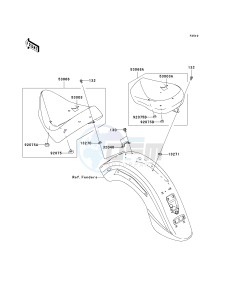 VN 1600 D [VULCAN 1600 NOMAD] (D6F-D8FA) D8FA drawing SEAT