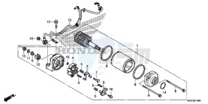 CBR500RAD CBR500R ABS UK - (E) drawing STARTER MOTOR