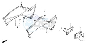 TRX350FM FOURTRAX 350 4X4 drawing BODY COVER