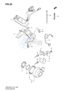 RMX450 drawing SPEEDOMETER