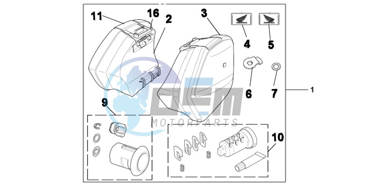 KIT, PANNIER 29L ONE KEY