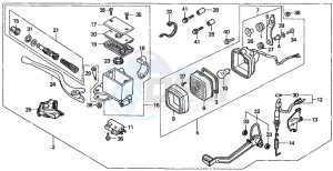 TRX300EX FOURTRAX 300 EX drawing STOP LIGHT SET