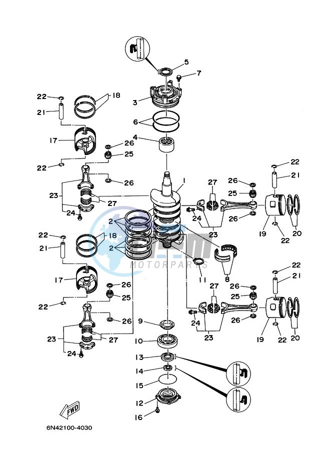 CRANKSHAFT--PISTON