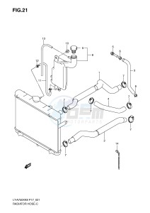 LT-A750X (P17) drawing RADIATOR HOSE