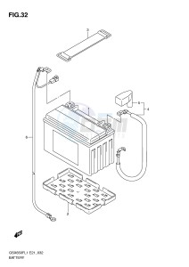 GSX650F (E21) Katana drawing BATTERY (GSX650FL1 E21)