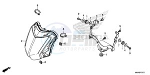 NC750XAG NC750X Europe Direct - (ED) drawing HEADLIGHT (LED)