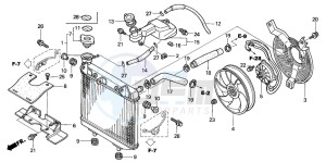 TRX450ER drawing RADIATOR (TRX450R4,5)