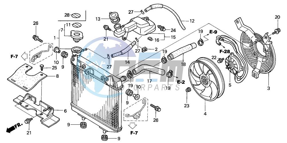 RADIATOR (TRX450R4,5)