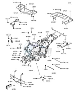 BRUTE FORCE 300 KVF300CGF EU drawing Frame