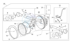 Scarabeo 125-200 e2 (eng. piaggio) drawing Headlight