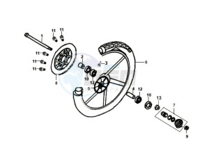 ORBIT 50 drawing FRONT WHEEL