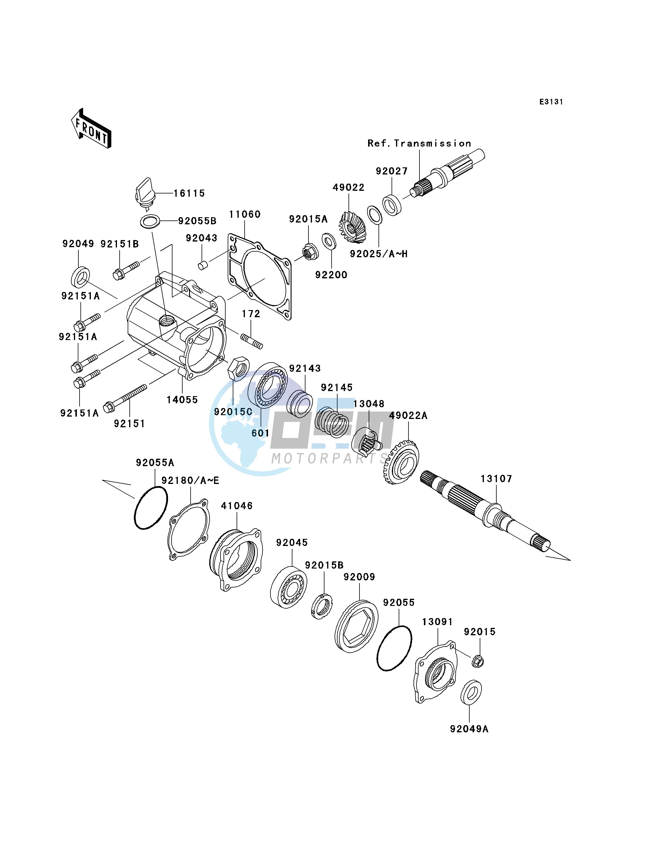 FRONT BEVEL GEAR