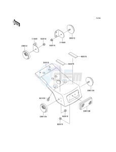 KDX 220 A [KDX220R] (A9) [KDX220R] drawing REFLECTORS