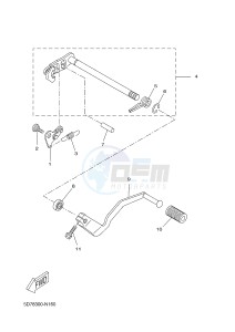 YZF-R125A YZF-R125 ABS R125 (5D7T 5D7T 5D7T 5D7T) drawing SHIFT SHAFT