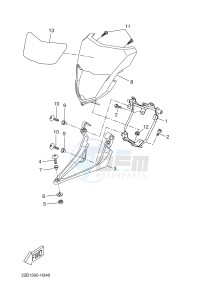 WR125R (22B7 22B7 22B7) drawing COWLING 1