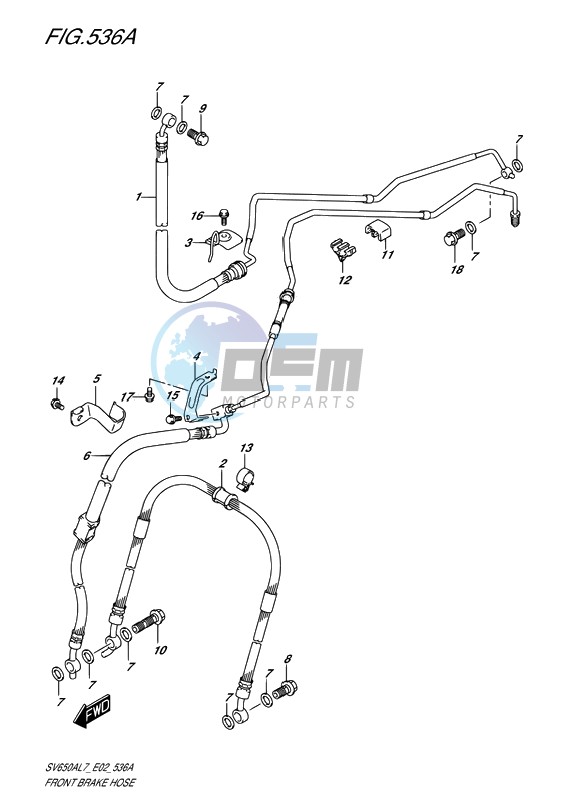 FRONT BRAKE HOSE