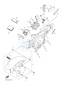 YZF-R1 998 R1 (2CR1 2CR2) drawing FENDER