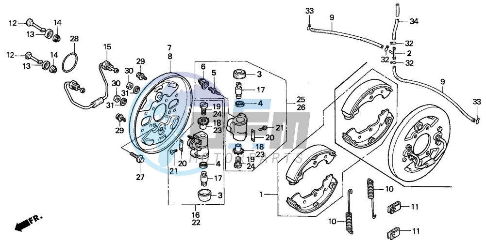 FRONT BRAKE PANEL