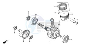 TRX300FW FOURTRAX 300 4X4 drawing CRANKSHAFT/PISTON