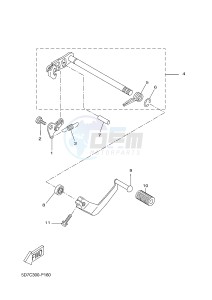 MT125A MT-125 ABS (5D7D) drawing SHIFT SHAFT