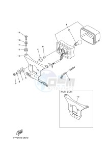 YFM125A YFM125GD GRIZZLY 125 (1PY5 1PY6) drawing TAILLIGHT