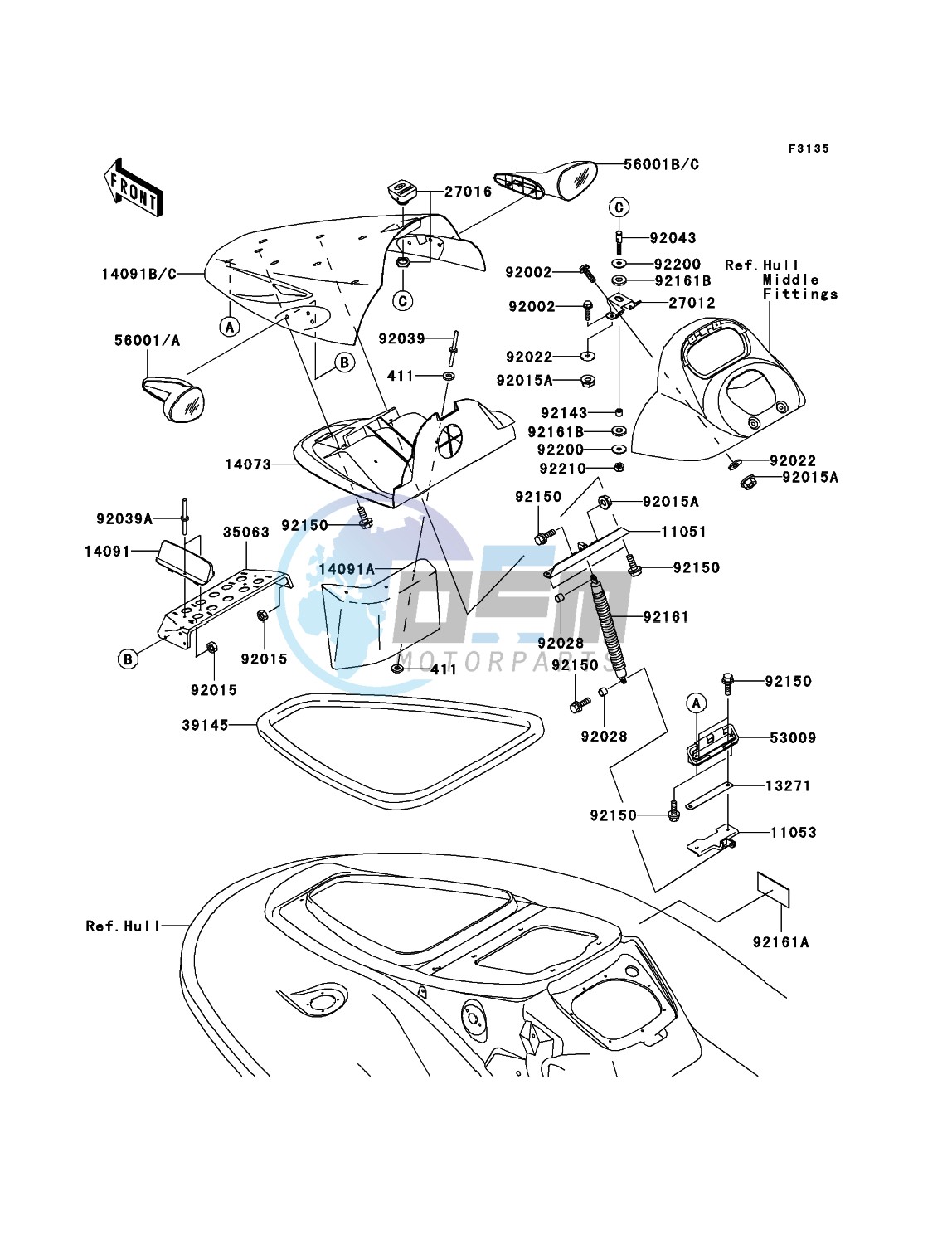 Hull Front Fittings