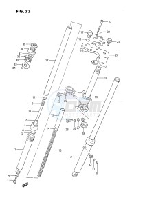 DS80 (E24) drawing FRONT FORK