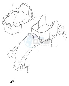 GSX400 (E30) drawing REAR FENDER