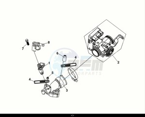 JET X 125 (XH12WW-EU) (E5) (M1) drawing ECU SET