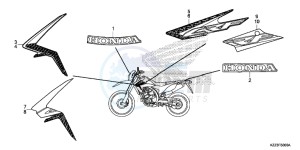 CRF250LD CRF250L UK - (E) drawing MARK/STRIPE (CRF250L)